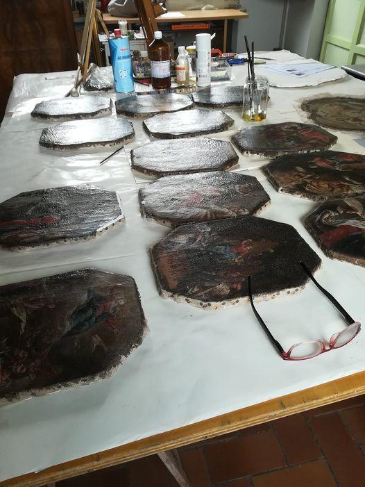 Restauro delle formelle della Beata Vergine del Santo Rosario